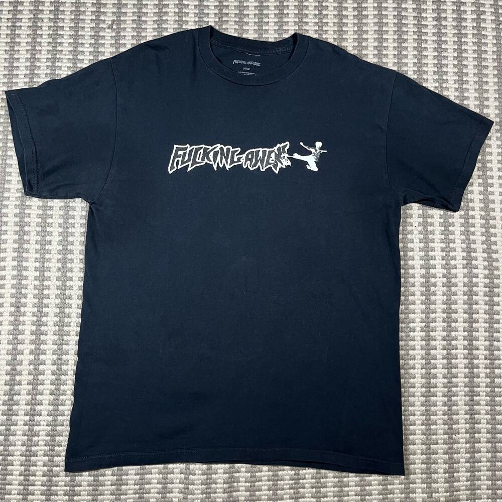 FA F*cking Awsome Karate Tee T Shirt Black Men’s Sz L Preowned